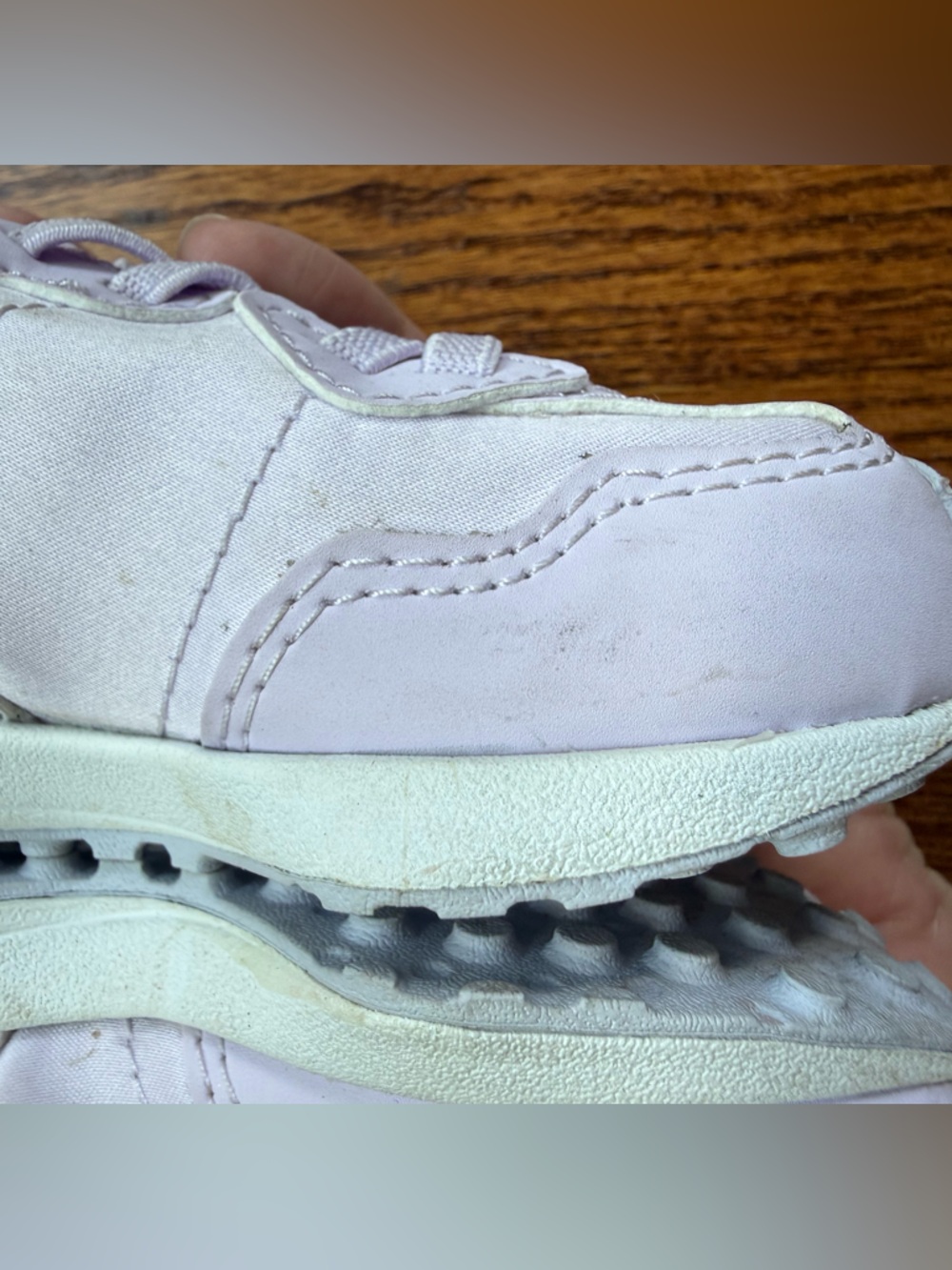 New Balance 327 Astral Glow-Silver Sneakers Sz 5 - Picture 12 of 13